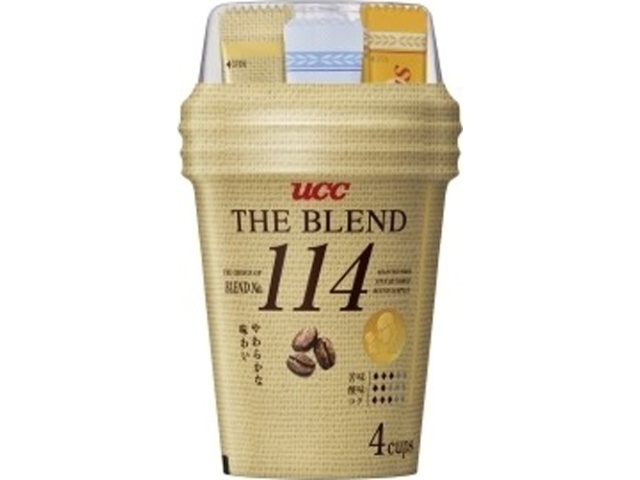 ＵＣＣ カップコーヒー１１４ザ・ブレンド４Ｐ ×24 【全国送料無料】(一部地域別途)