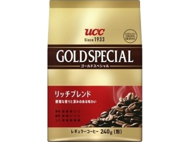 ＵＣＣ ゴールドスペシャル リッチ２４０ｇ  ×12 【全国送料無料】(一部地域別途)