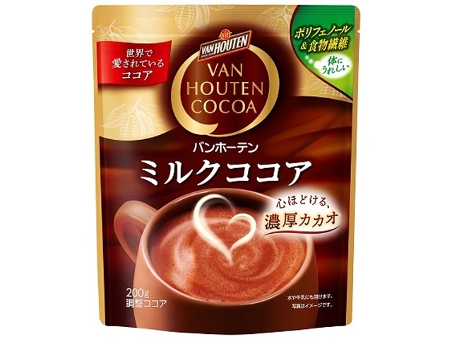バンホーテン ミルクココア２００ｇ ×12 【全国送料無料】(一部地域別途)