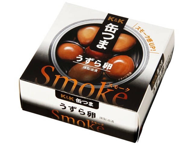 Ｋ＆Ｋ 缶つまスモーク うずら卵２５ｇ ×24 【全国送料無料】(一部地域別途)