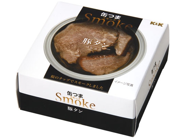 Ｋ＆Ｋ 缶つまスモーク 豚タン５０ｇ ×24 【全国送料無料】(一部地域別途)
