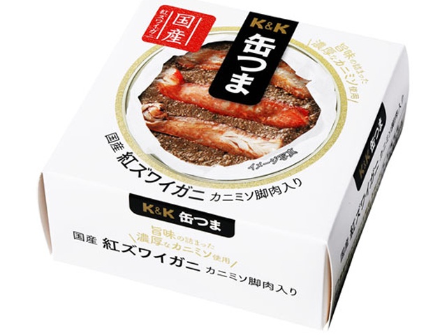 Ｋ＆Ｋ 缶つま兵庫県香住産紅ズワイカニミソ脚肉入り ×24 【全国送料無料】(一部地域別途)
