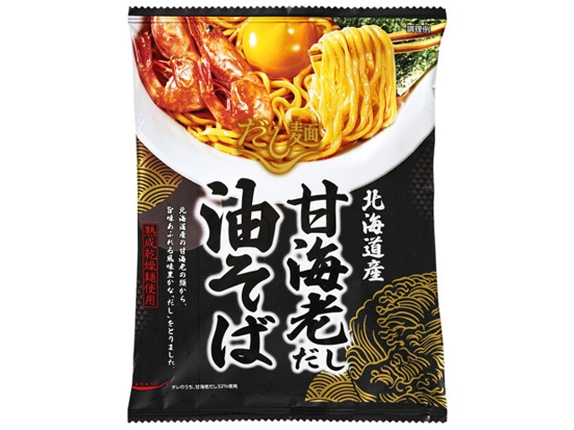 国分 だし麺 北海道産甘海老だし油そば１００ｇ ×40 【全国送料無料】(一部地域別途)