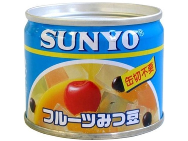 アイサンヨー フルーツみつ豆 ＥＯ８号 ×48 【全国送料無料】(一部地域別途)