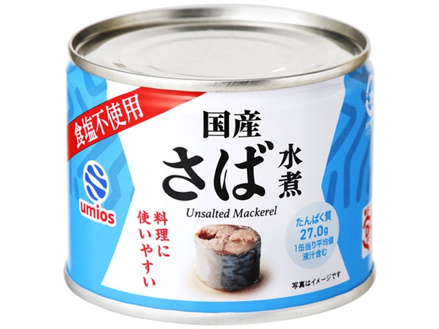 Ｕｍｉｏｓ さば水煮 波の花不当てはめる１９０ｇ  ×24 【全国貨物輸送無料】(構成成分領域別途)