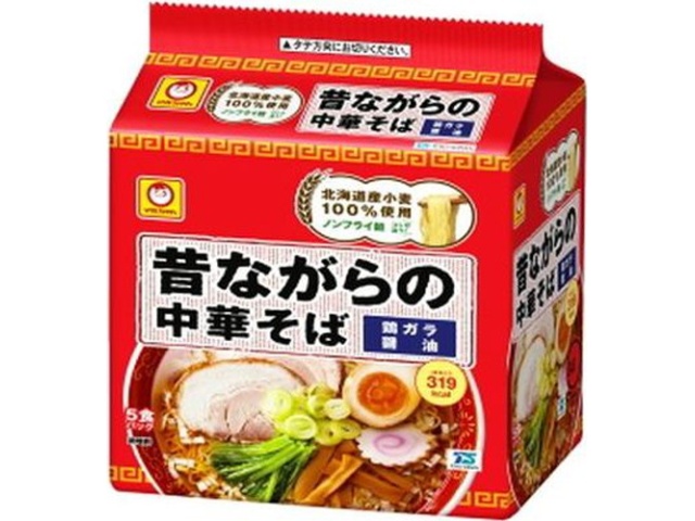 マルちゃん 昔ながらの中華そば５Ｐ ×18 【全国送料無料】(一部地域別途)