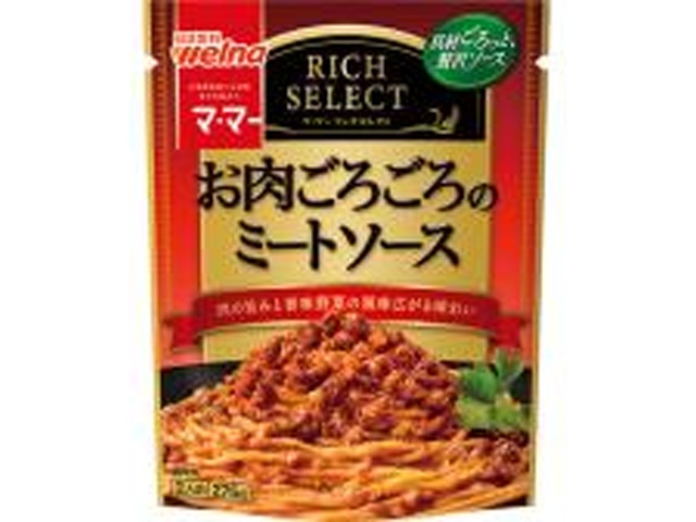 マ・マー リッチお肉ごろごろのミートソース ×36 【全国送料無料】(一部地域別途)