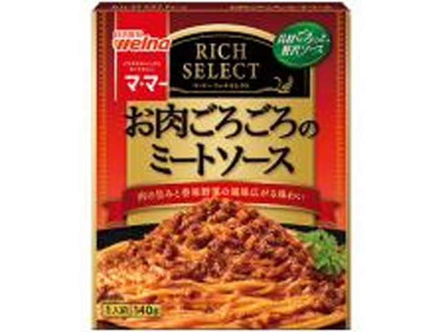 マ・マー リッチセレクト ミートソース １人前 ×30 【全国送料無料】(一部地域別途)