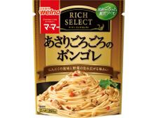 マ・マー リッチセレクト あさりごろごろのボンゴレ ×36 【全国送料無料】(一部地域別途)