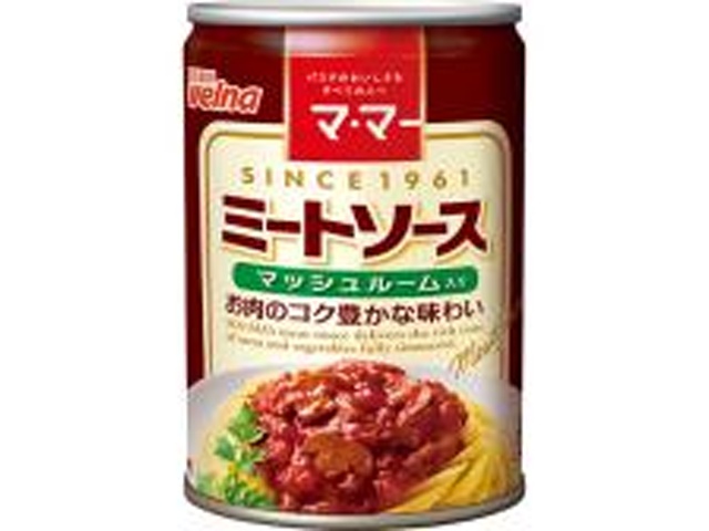 マ・マー ミートソースマッシュルーム入り ２９０ｇ ×24 【全国送料無料】(一部地域別途)