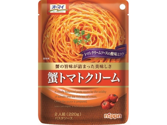 オーマイ 蟹トマトクリーム ２２０ｇ ×24 【全国送料無料】(一部地域別途)