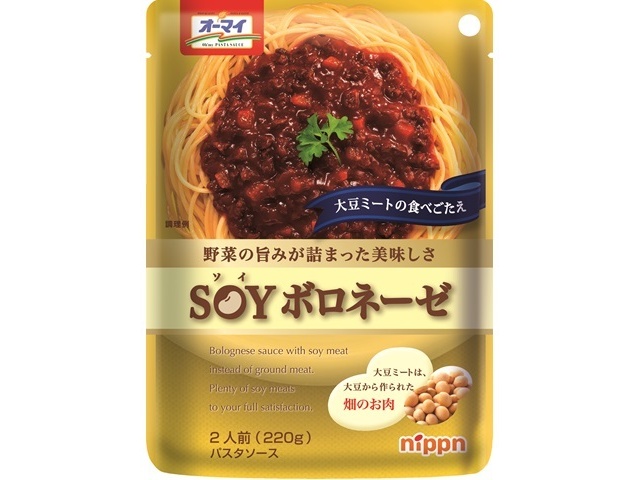オーマイ ＳＯＹボロネーゼ ２２０ｇ ×24 【全国送料無料】(一部地域別途)