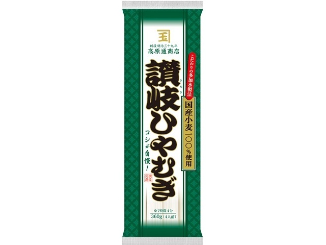 ニップン 高原通商店讃岐ひやむぎ 国産小麦３６０ｇ ×25 【全国送料無料】(一部地域別途)