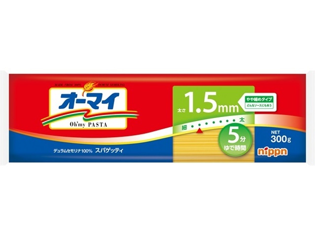 オーマイ スパゲッティ１．５ｍｍ３００ｇ ×40 【全国送料無料】(一部地域別途)