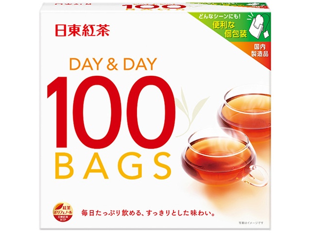 日東 ＤＡＹ＆ＤＡＹティーバッグ１００袋  ×12 【全国送料無料】(一部地域別途)