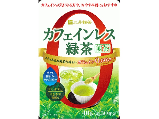 日東 カフェインレス緑茶 ４０ｇ ×24 【全国送料無料】(一部地域別途)