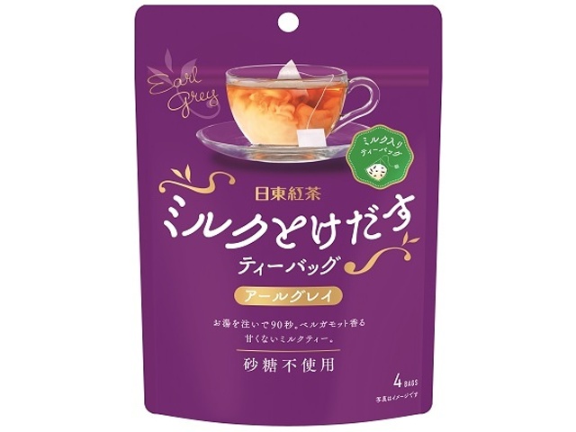 日東 ミルクとけだすティーバッグアールグレイ ４Ｐ ×24 【全国送料無料】(一部地域別途)