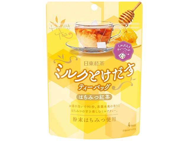 日東紅茶 ミルクとけだすＴＢ はちみつ紅茶４Ｐ ×24 【全国送料無料】(一部地域別途)