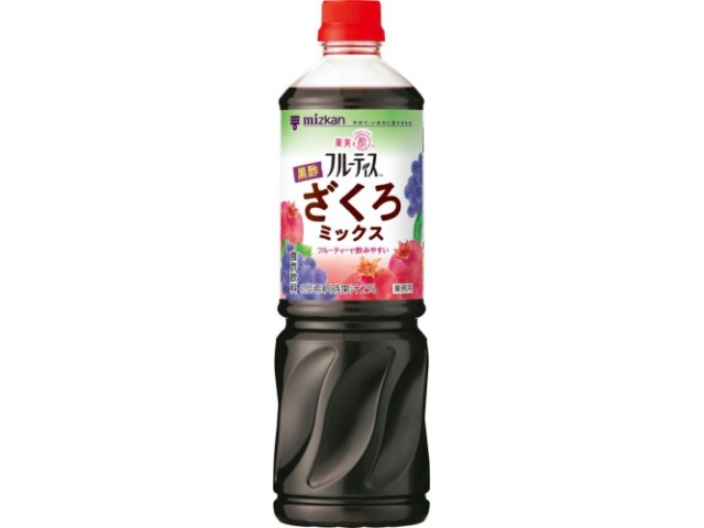 ミツカン 業フルーティス 黒酢ざくろミックス１Ｌ ×8 【全国送料無料】(一部地域別途)