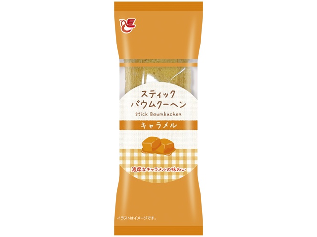 エース スティックバウムクーヘンキャラメル １個 ×48 【送料込】(一部地域別途)