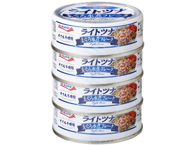 極洋 ライトツナまぐろ水煮フレーク ７０ｇ×４  ×20 【全国送料無料】(一部地域別途)