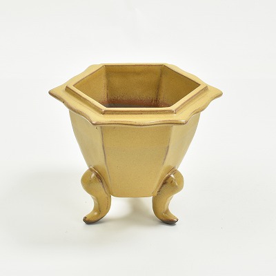 黄 4号 六角三ツ足 幅13cm×高11cmの通販は 4,957円