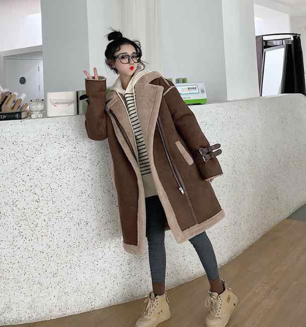 韓国 ファッション レディース ムートンコート ロングコート ボア