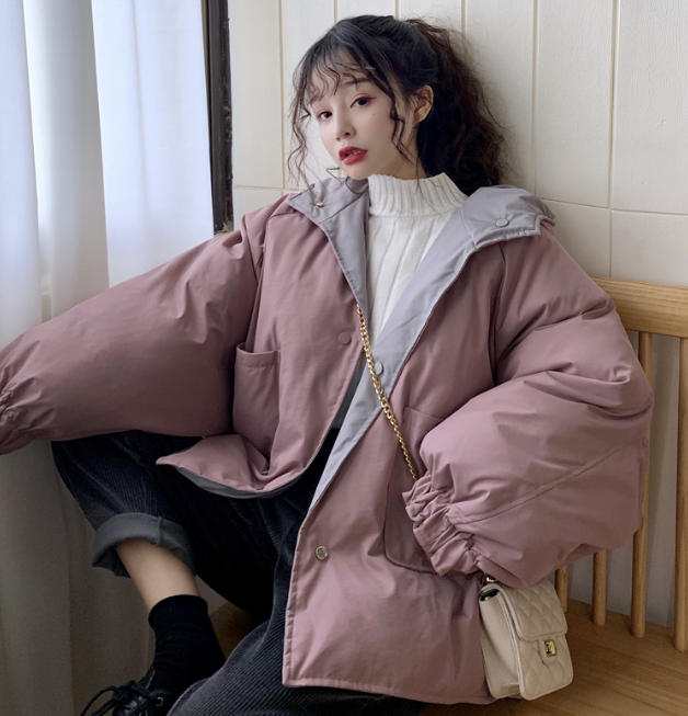 韓国 ファッション レディース ダウンジャケット ジャンパーアウター 中綿 フード付き ビッグシルエット ゆったり カジュアル 防寒 秋冬｜au  PAY マーケット