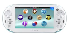 【中古】 PlayStationVita Wi−Fiモデル：ライトブルー／ホワイト（PCH2000ZA14）／本体（携帯ゲーム機）