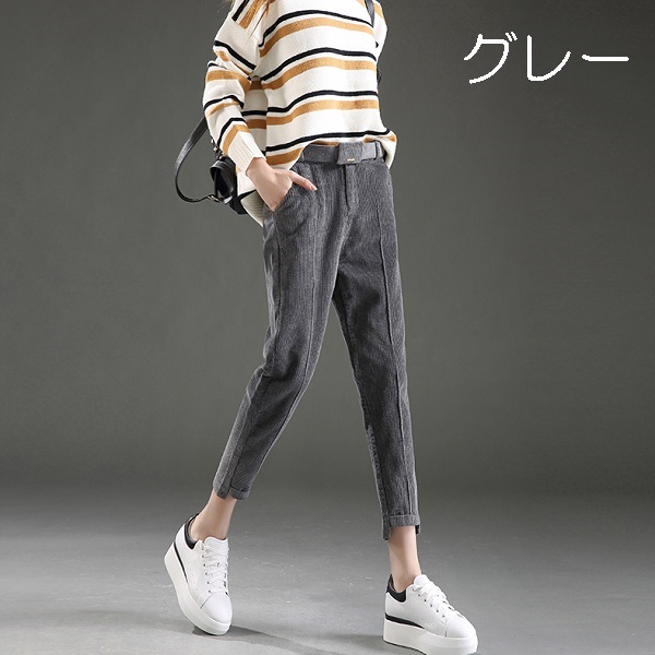 ボトムス コーデュロイパンツ 九分丈 ロングパンツ レディース バルーンパンツ 脚長効果 秋冬 送料無料の通販はau Pay マーケット Cow Mountain