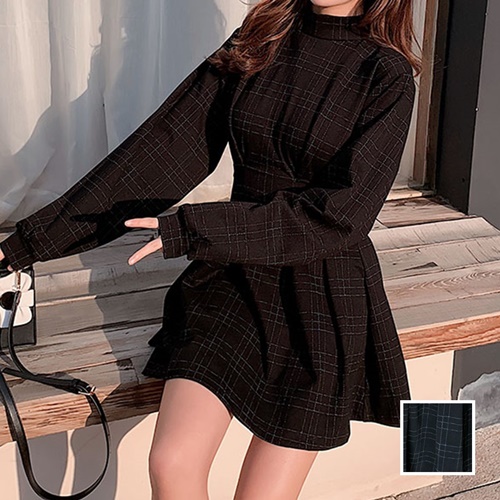 韓国 ファッション レディース ワンピース 秋 冬 新作 カジュアル Ptxg365 チェック プリーツ ウエストシェイプ ミニ シンプル コーデ の通販はau Pay マーケット 韓国 ワンピース パーティードレス Kilakilastyle キラキラスタイル