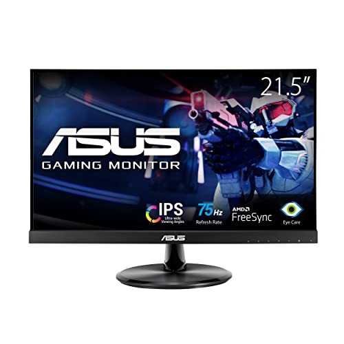 ASUS モニター Eye Care VP229HV 21.5インチ / フルHD / IPS / HDMIx2 / フレームレスデザイン / 75Hz / ブルーライト軽減 / フリッカフ