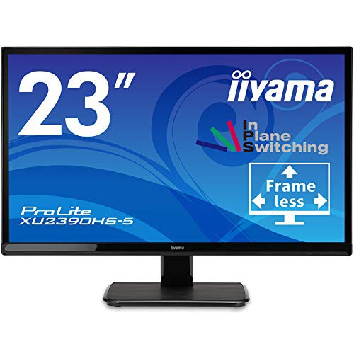 マウスコンピューター iiyama モニター ディスプレイ 23インチ フルHD AH-IPS方式 フレームレス HDMI DVI-D D-Sub 全ケーブル付 国内サ