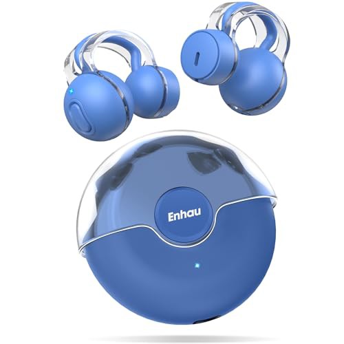 【2024超軽やか イヤーカフ イヤホン】 イヤホン bluetooth ワイヤレスイヤホン 長時間58H再生 AAC/SBC完全対応 ブルートゥース イヤホン