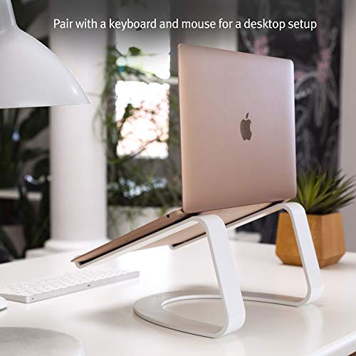 Twelve South Curve for MacBooks and Laptops | 人間工学にもとづくデザイン。冷却台として放熱性に優れるノートブックスタンド。 家で