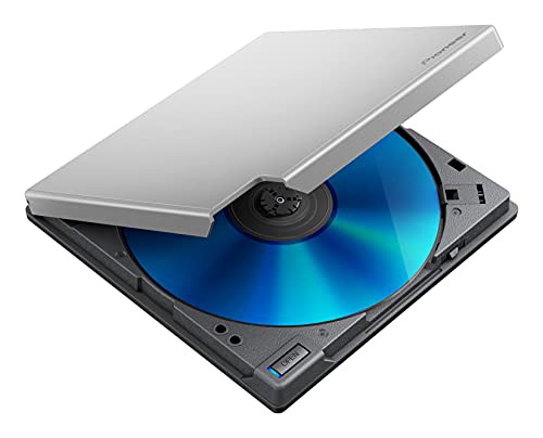 パイオニア(Pioneer) Blu-ray Drive BDR-XD08SV Win & Mac対応 BDXL対応 USB3.2 クラムシェル型ポータブルBDドライブ Windows11対応 スノ