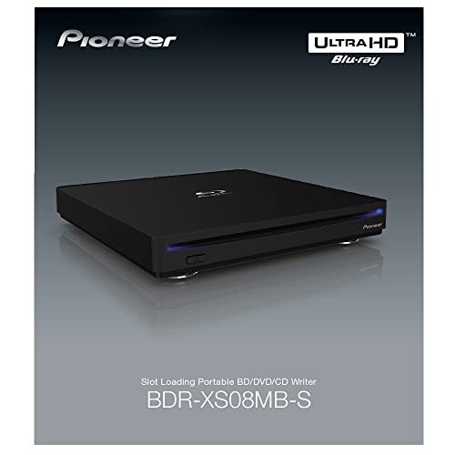 パイオニア(Pioneer) Windows11対応 スロットイン ポータブルブルーレイドライブ USB3.2接続 インシュレータ付 バンドルソフト無し マッ