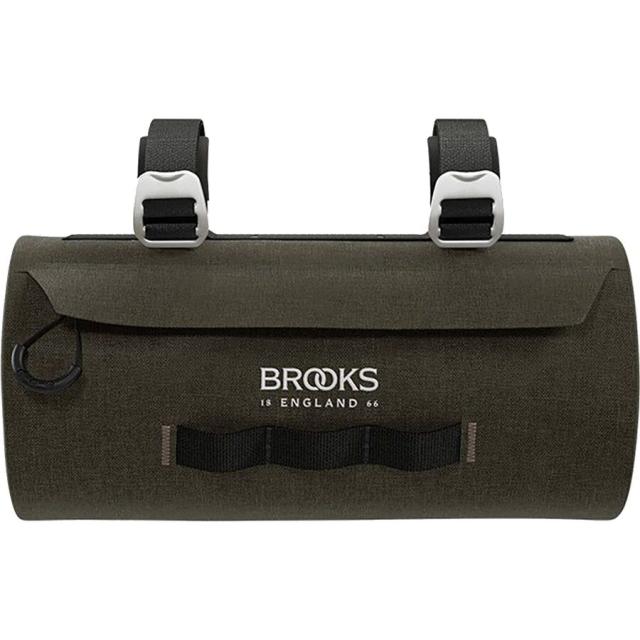 (取寄) ブルックスイングランド スケープ ハンドルバー ポーチ Brooks England Scape Handlebar Pouch Mud Green