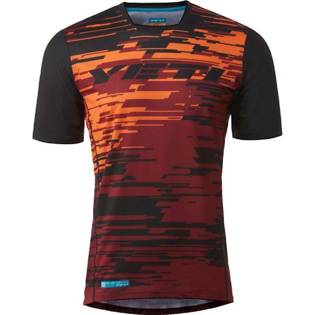 (取寄) イエティサイクルズ メンズ エンデューロ ショートスリーブ ジャージ - メンズ Yeti Cycles men Enduro Short-Sleeve Jersey - Men's Orange Splatter
