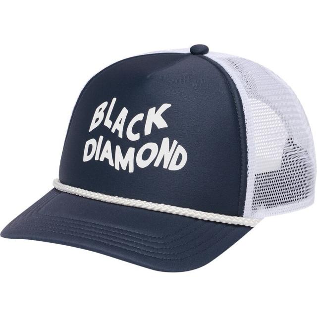 (取寄) ブラックダイヤモンド フラッツ ビル トラッカー ハット  Flat Bill Trucker Hat Charcoal/White Wavy 