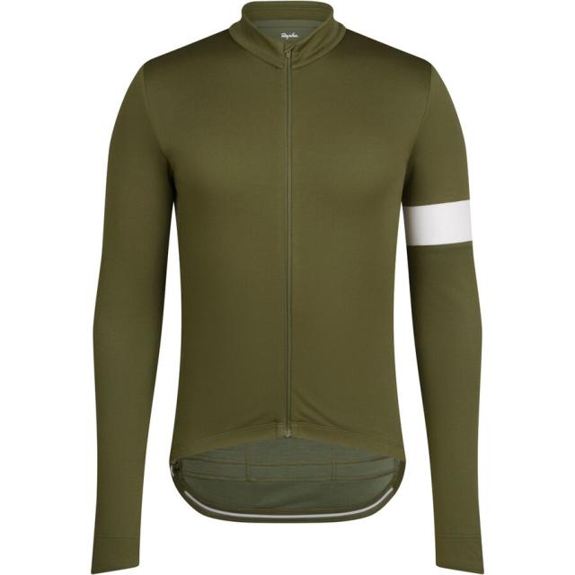 (取寄) ラファ メンズ クラシック ロング-スローブ ジャージ - メンズ Rapha men Classic Long-Sleeve Jersey - Men's Dark Khaki/Whiteの通販は