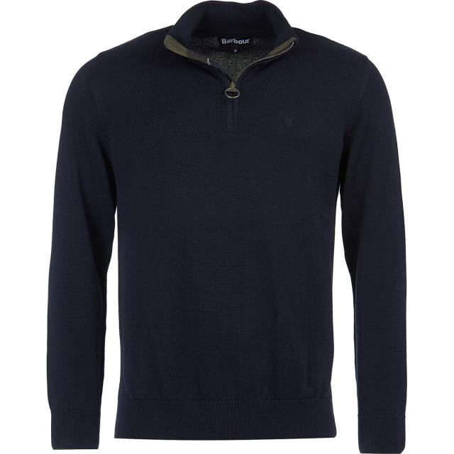 (取寄) バブアー メンズ コットン 1/2-ジップ セーター - メンズ Barbour men Cotton 1/2-Zip Sweater - Men's Navy