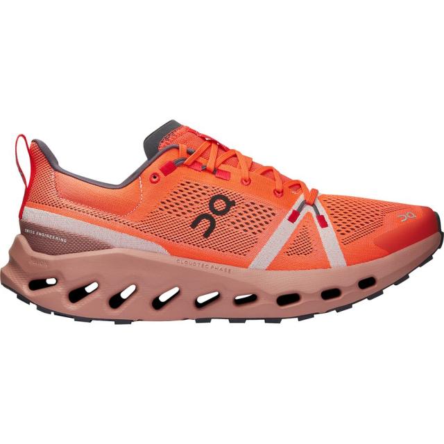(取寄) オンランニング メンズ クラウドサーファー トレイル シューズ - メンズ On Running men Cloudsurfer Trail Shoe - Men's Flame/Dustroseの通販は