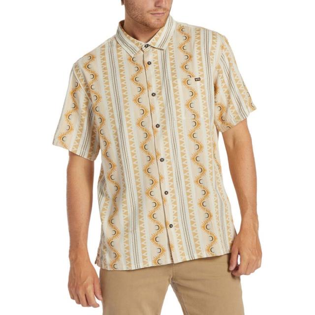 (取寄) ビラボン メンズ サンデーズ ジャカード ショートスリーブ シャツ - メンズ Billabong men Sundays Jacquard Short-Sleeve Shirt - Men's Stone