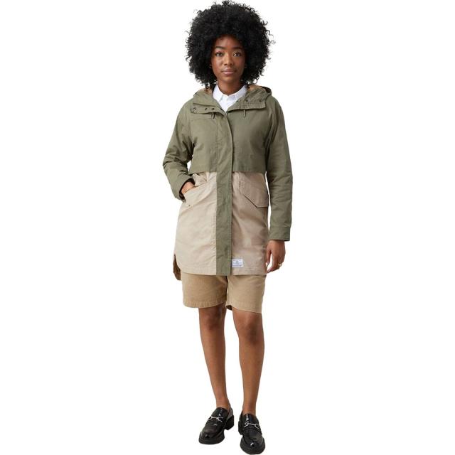 (取寄) アルファ インダストリーズ レディース カラーブロック フーデット ジャケット - ウィメンズ Alpha Industries women Colorblock Hooded Jacket - Women's Og/107 Green 取寄) アルファ インダストリーズ レディース カラーブロック