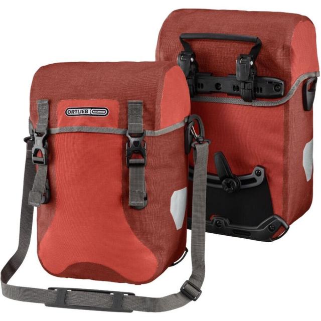 (取寄) オルトリーブ スポーツ-パッカー プラス パニエ - ペア Ortlieb Sport-Packer Plus Panniers - Pair Salsa/Dark Chiliの通販は 44,904円