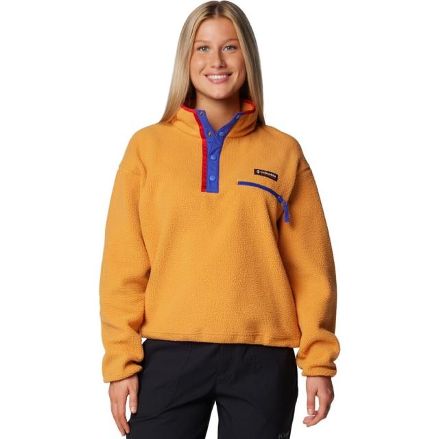 (取寄) コロンビア レディース ヘルベティア リ クロップド 1/2-スナップ フリース プルオーバー - ウィメンズ Columbia women Helvetia II Cropped 1/2-Snap Fleece Pullover - Women's Sunstone