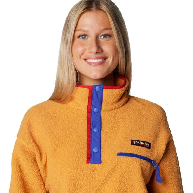 (取寄) コロンビア レディース ヘルベティア リ クロップド 1/2-スナップ フリース プルオーバー - ウィメンズ Columbia women Helvetia II Cropped 1/2-Snap Fleece Pullover - Women's Sunstone