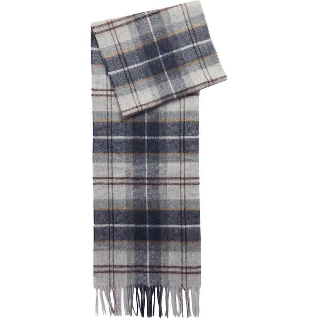 (取寄) バブアー メリノ カシミア タータン スカーフ Barbour Merino Cashmere Tartan Scarf Grey Midnight Tartan