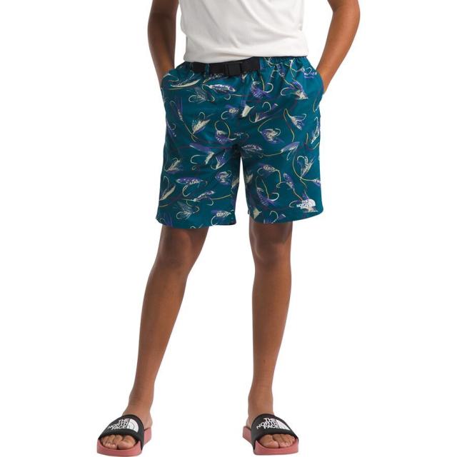 (取寄) ノースフェイス ボーイズ アンフィビアス クラス V ベルテッド ショート - ボーイズ The North Face boys Amphibious Class V Belted Short - Boys' Blue Moss Gone Fishing Printの通販は